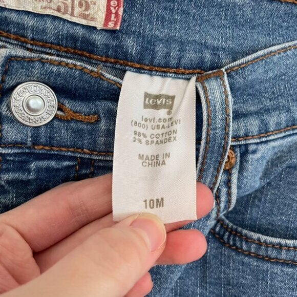 LEVI'S LEVIS Perfectly Slimming 512 Bootcut Jeans Medium Wash Boot Cut Jean 10 M - Picture 7 of 14